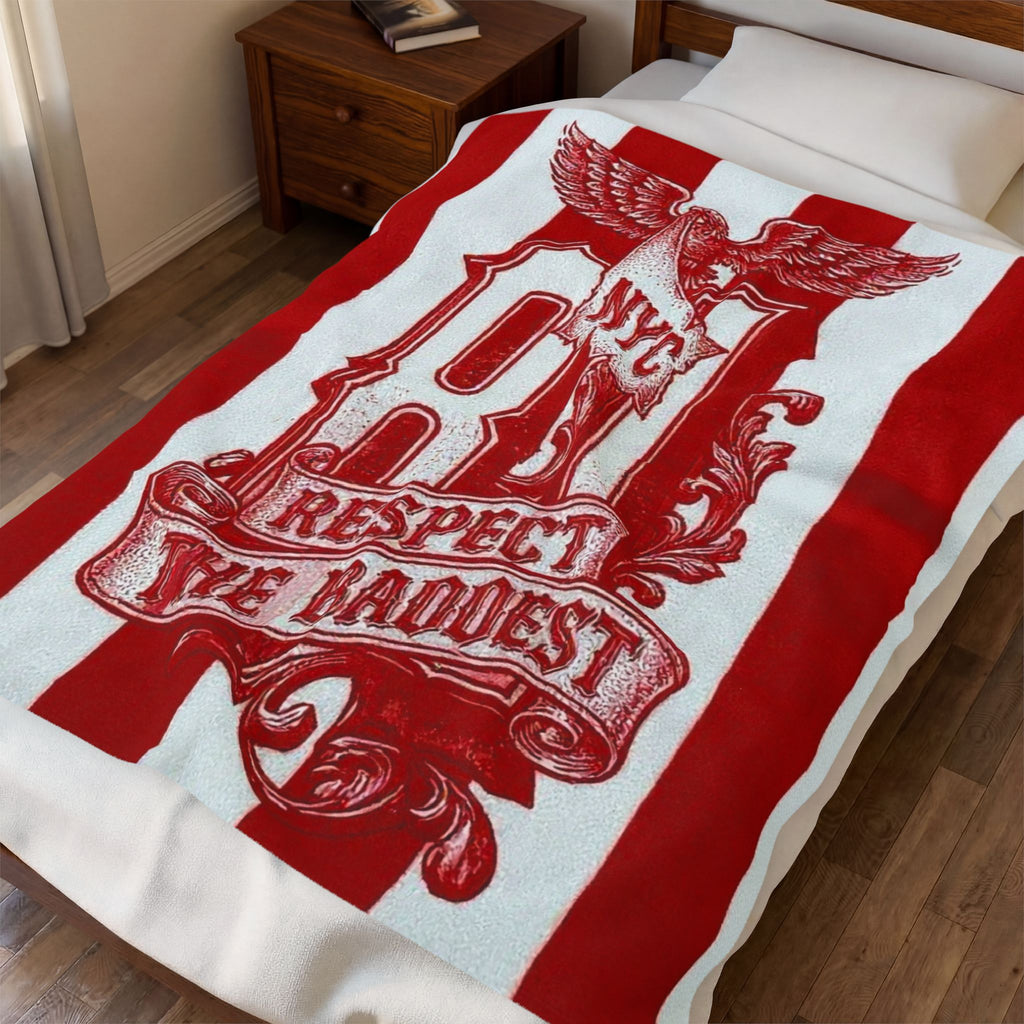 No Sleep Till Brooklyn Velveteen Plush Blanket — Brooklyn Hip Hop Tribute Throw