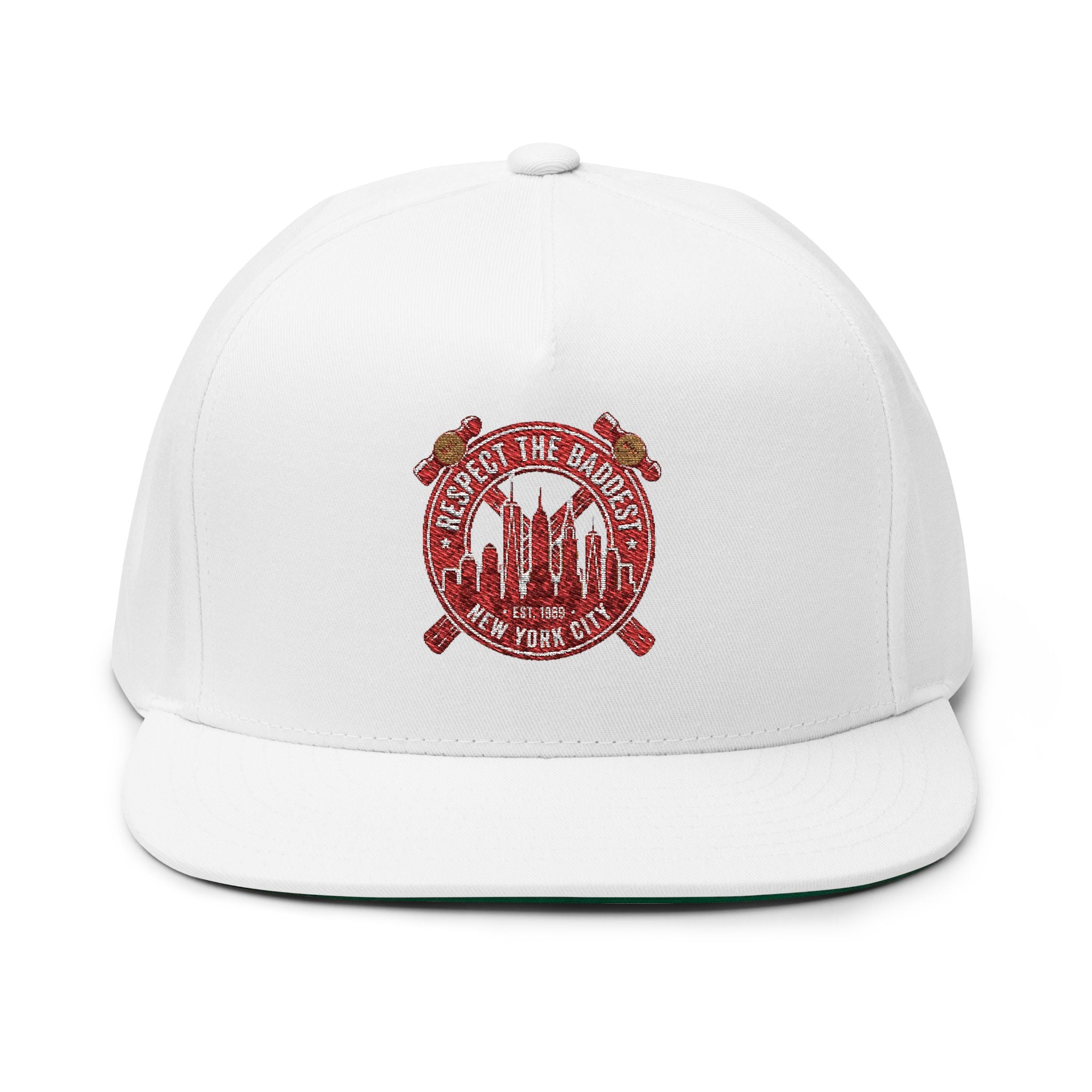 Flat Bill Cap — "When in Doubt" Embroidered