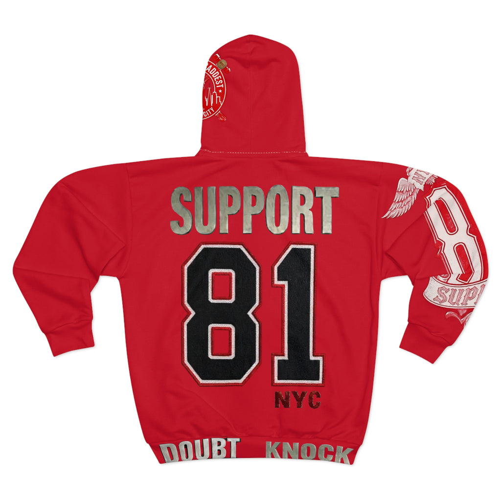 "WHEN IN DOUBT" Zip Hoodie — Inspirational Graphic Zip-Up