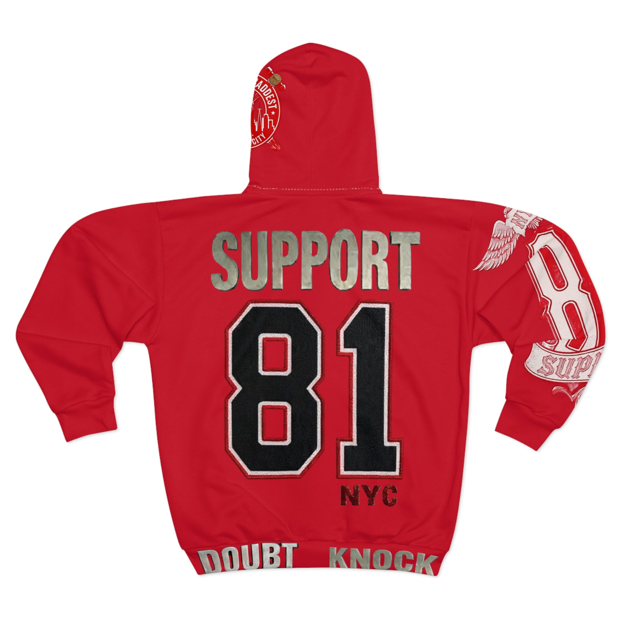 "WHEN IN DOUBT" Zip Hoodie — Inspirational Graphic Zip-Up