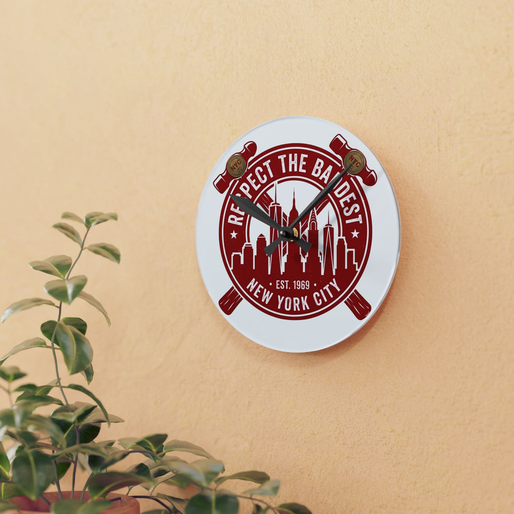 Clock Em Out Acrylic Wall Clock — 'Clock Em Out' Modern Office Decor