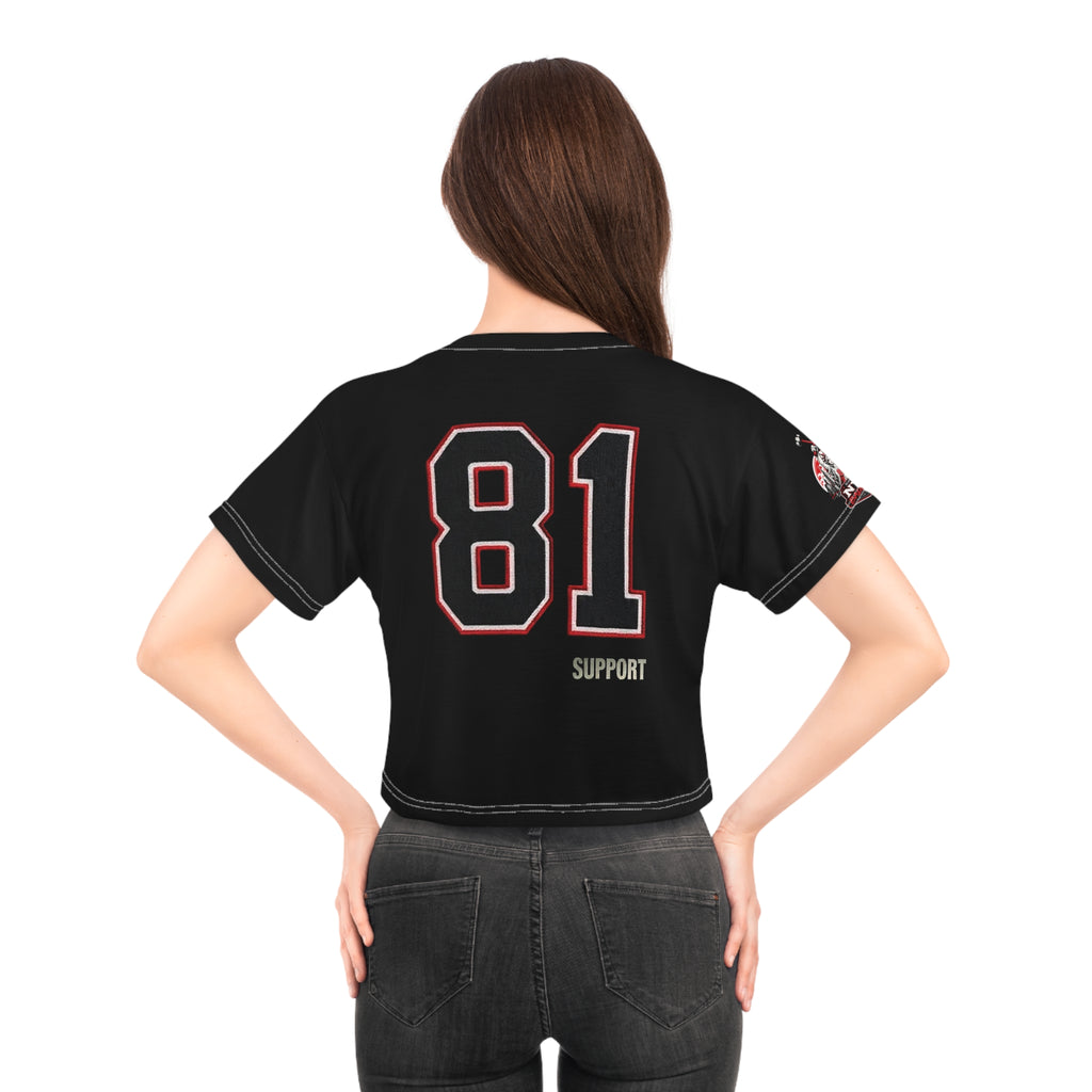 Welcome to Hell Crop Tee — Gothic Graphic Crop Top
