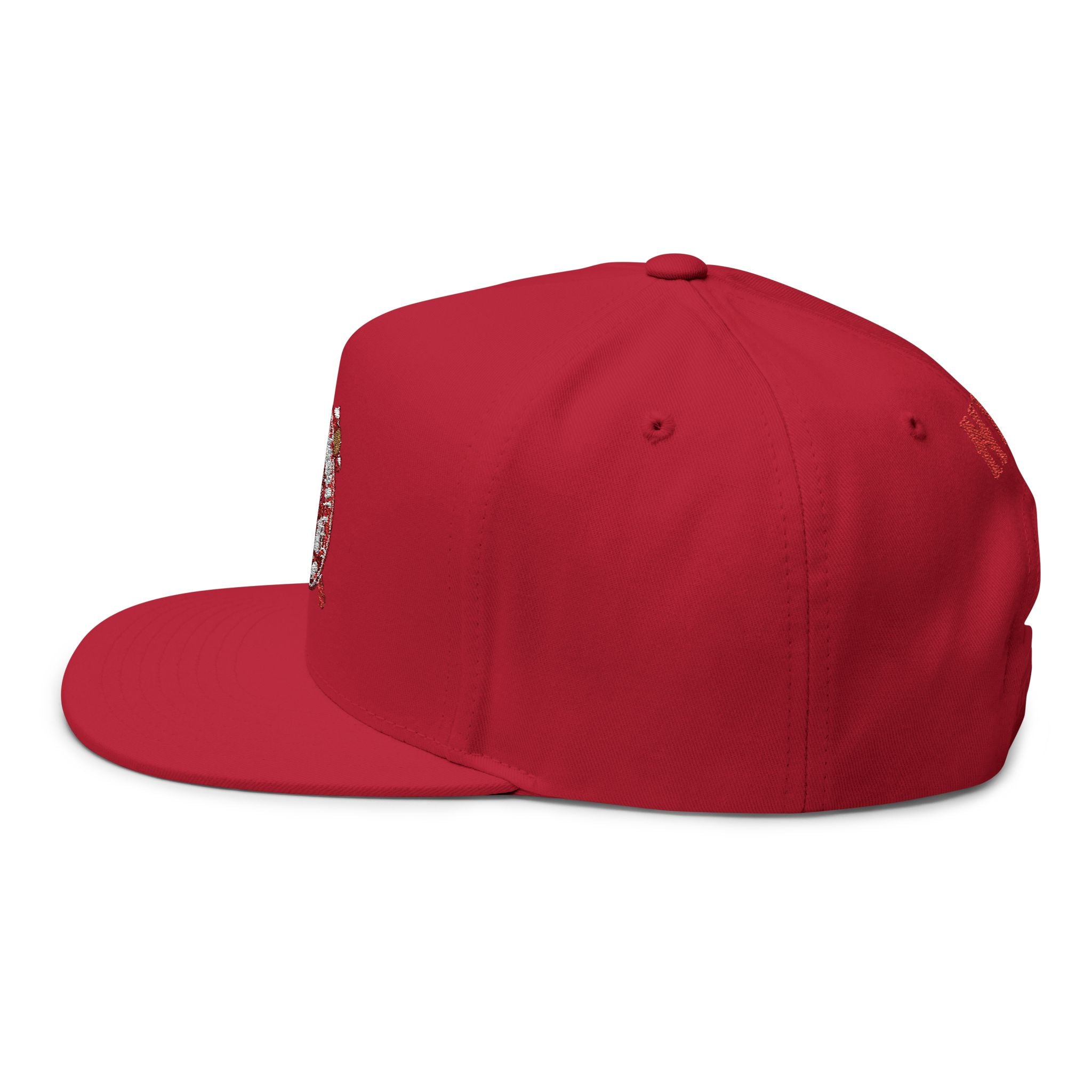 Flat Bill Cap — "When in Doubt" Embroidered