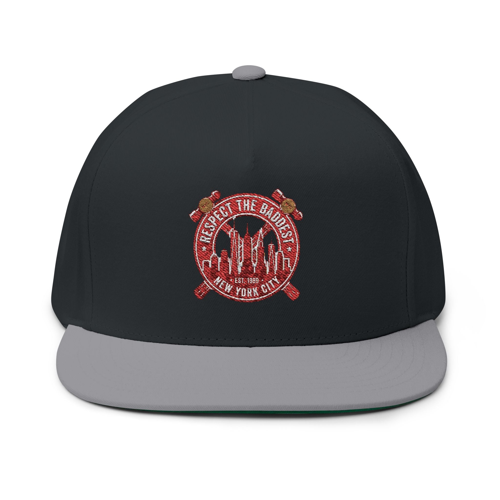 Flat Bill Cap — "When in Doubt" Embroidered