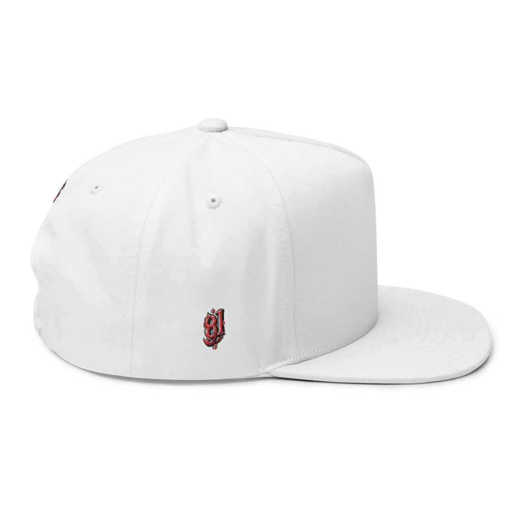 Flat Bill Cap — "When in Doubt" Embroidered