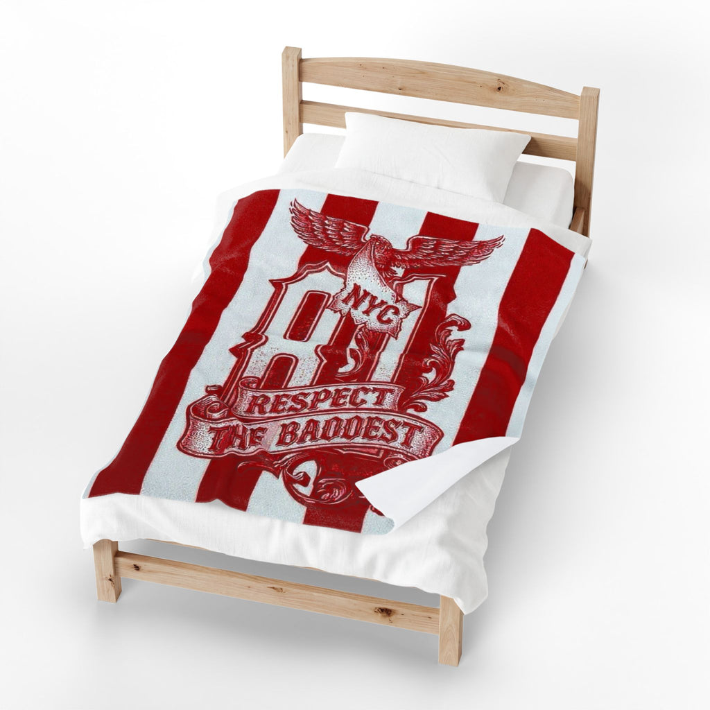 No Sleep Till Brooklyn Velveteen Plush Blanket — Brooklyn Hip Hop Tribute Throw