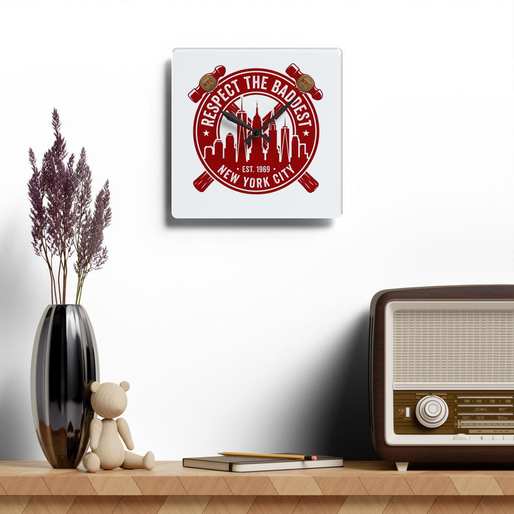 Clock Em Out Acrylic Wall Clock — 'Clock Em Out' Modern Office Decor