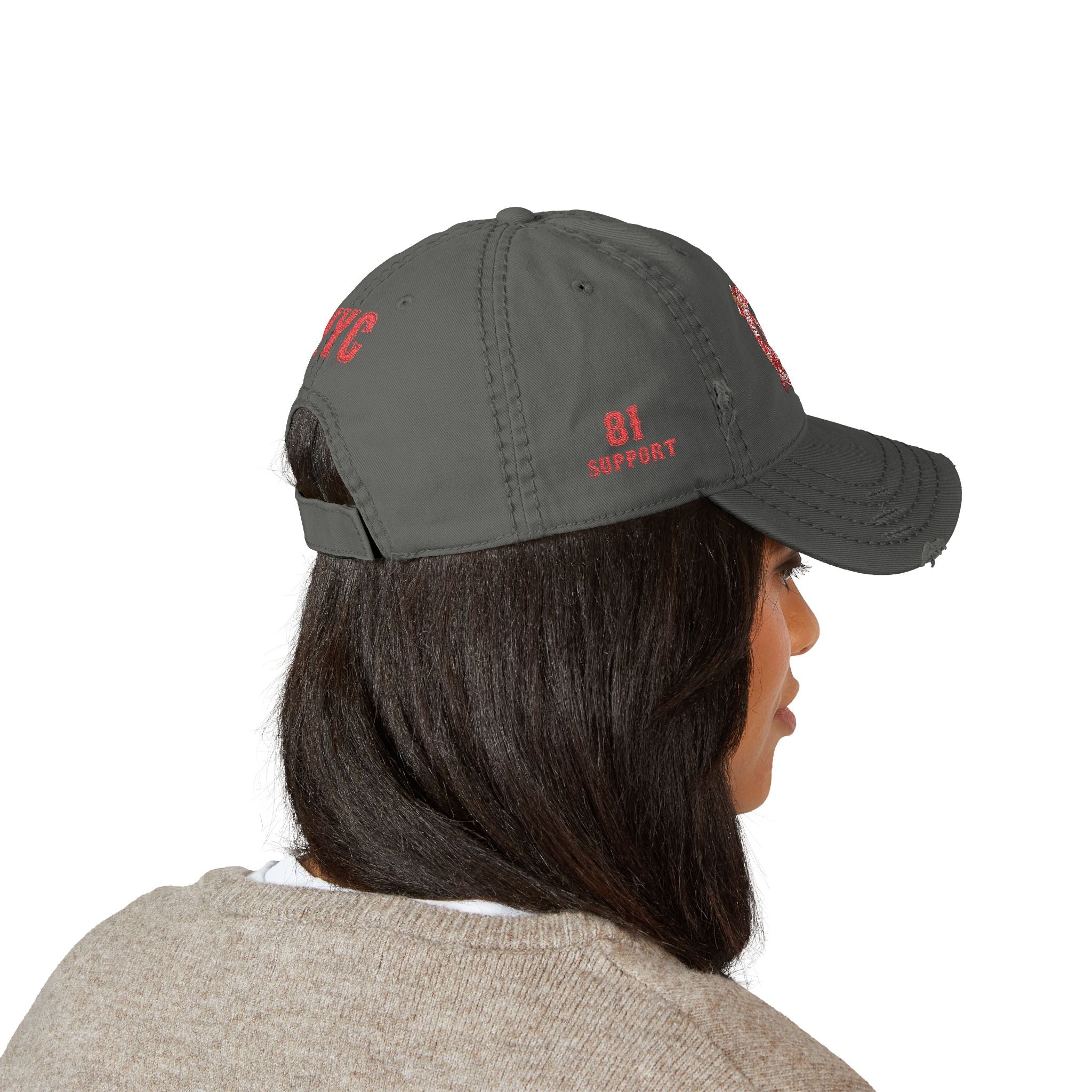 Distressed Dad Hat — “Big Daddy Hat” Embroidered Cap