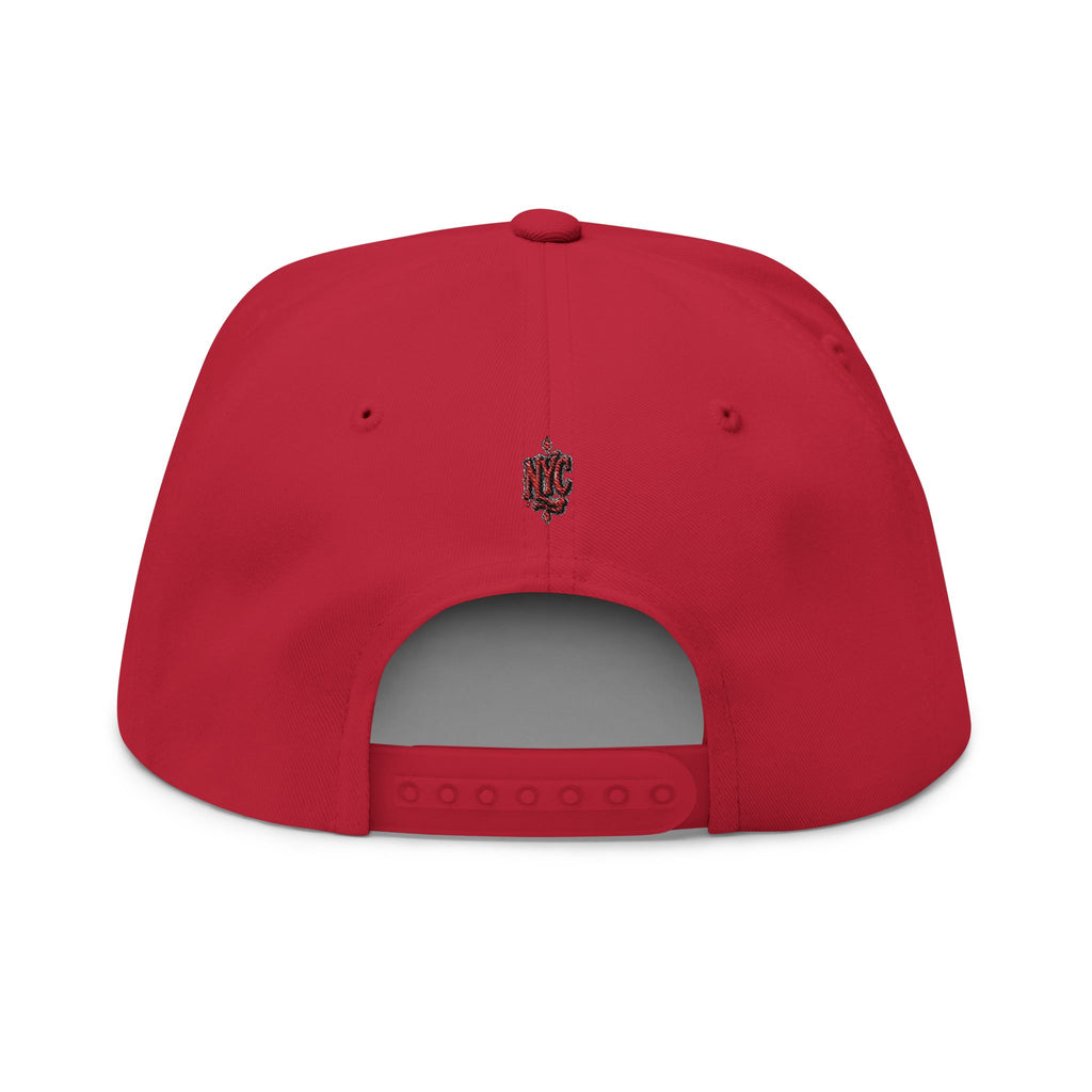 Flat Bill Cap — "When in Doubt" Embroidered