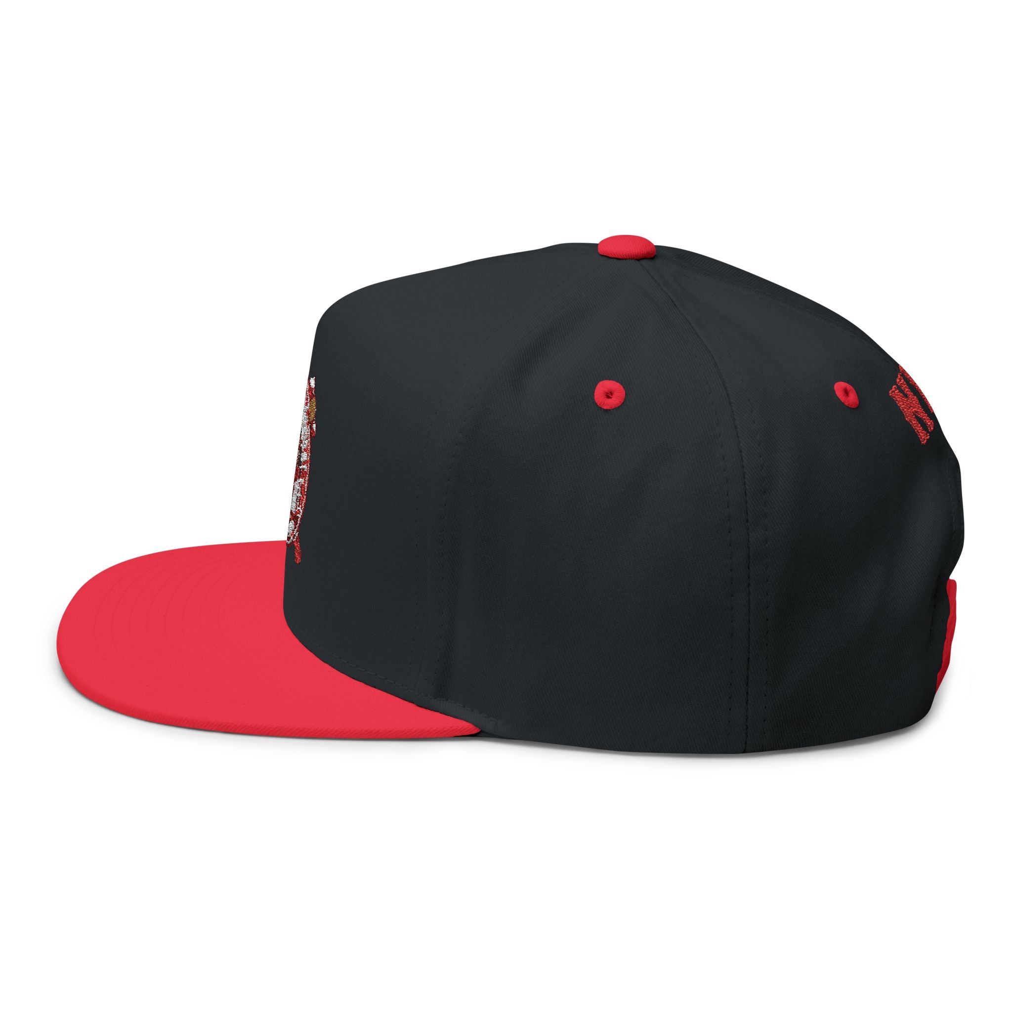 Flat Bill Cap — "When in Doubt" Embroidered