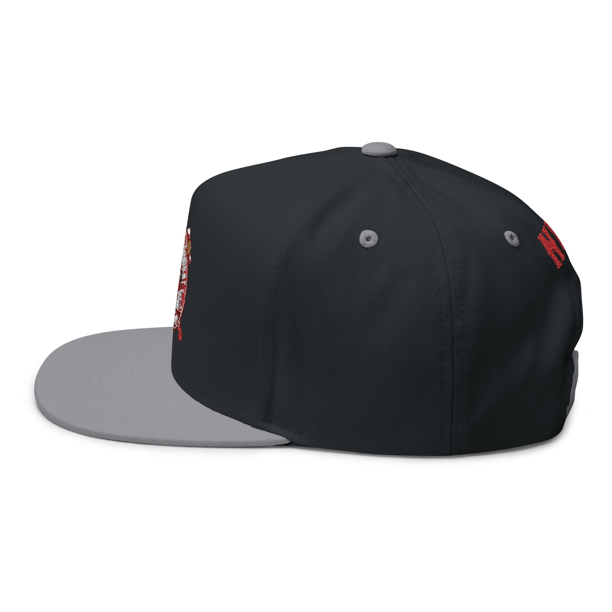 Flat Bill Cap — "When in Doubt" Embroidered