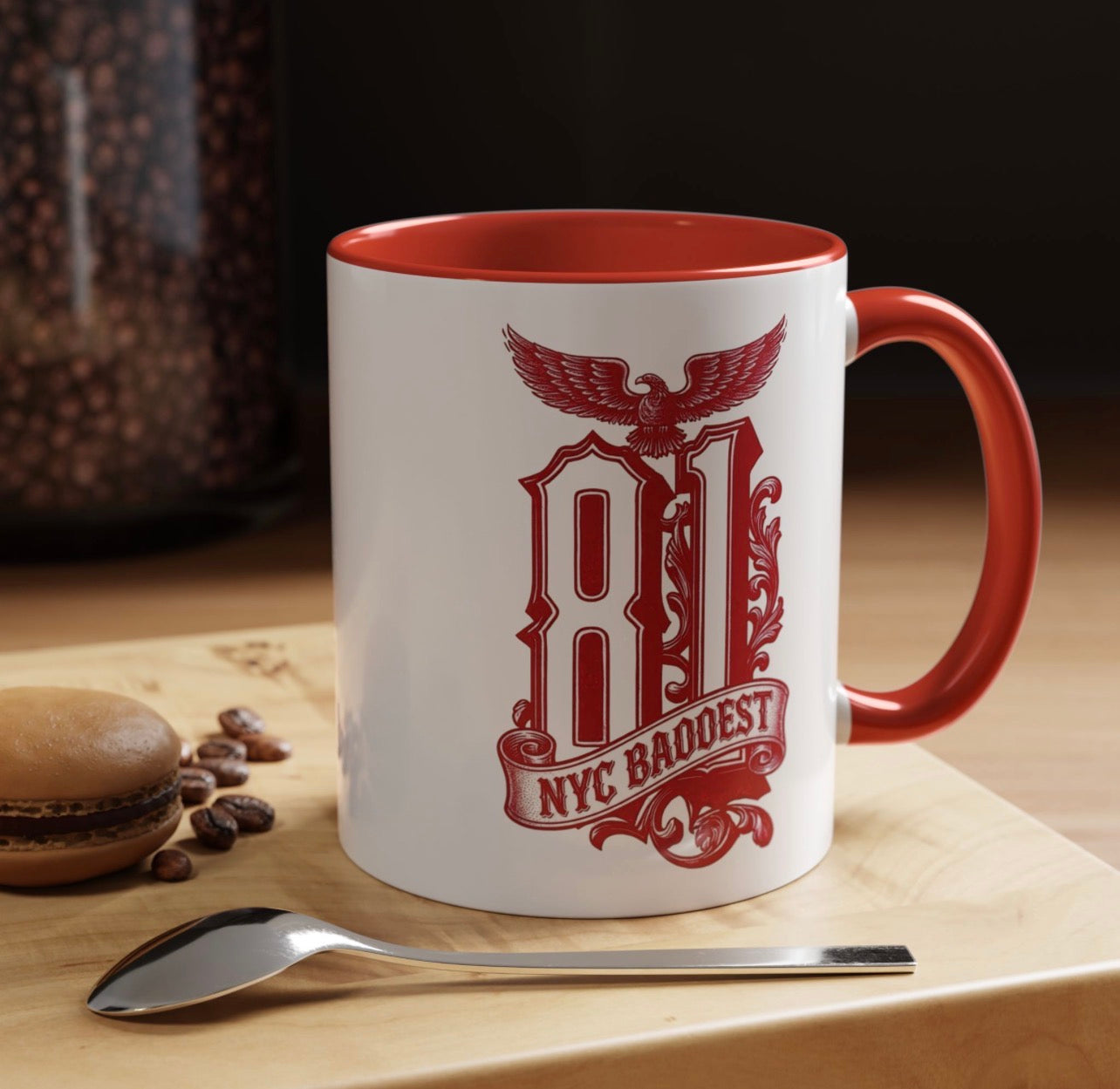 Accent Coffee Mug — "Being the Baddest is the only way to start the day"