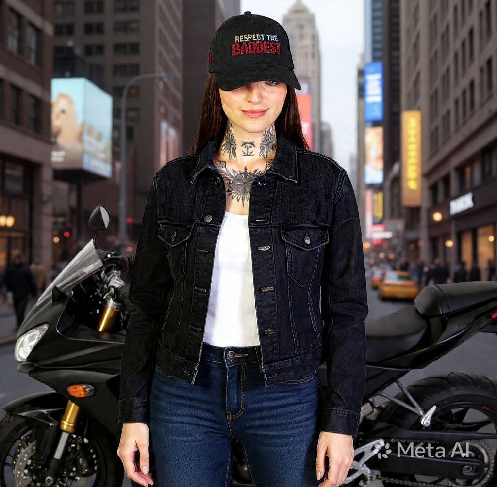 Vintage Corduroy Cap — "Baddest Fucking Hat" Embroidered Patch