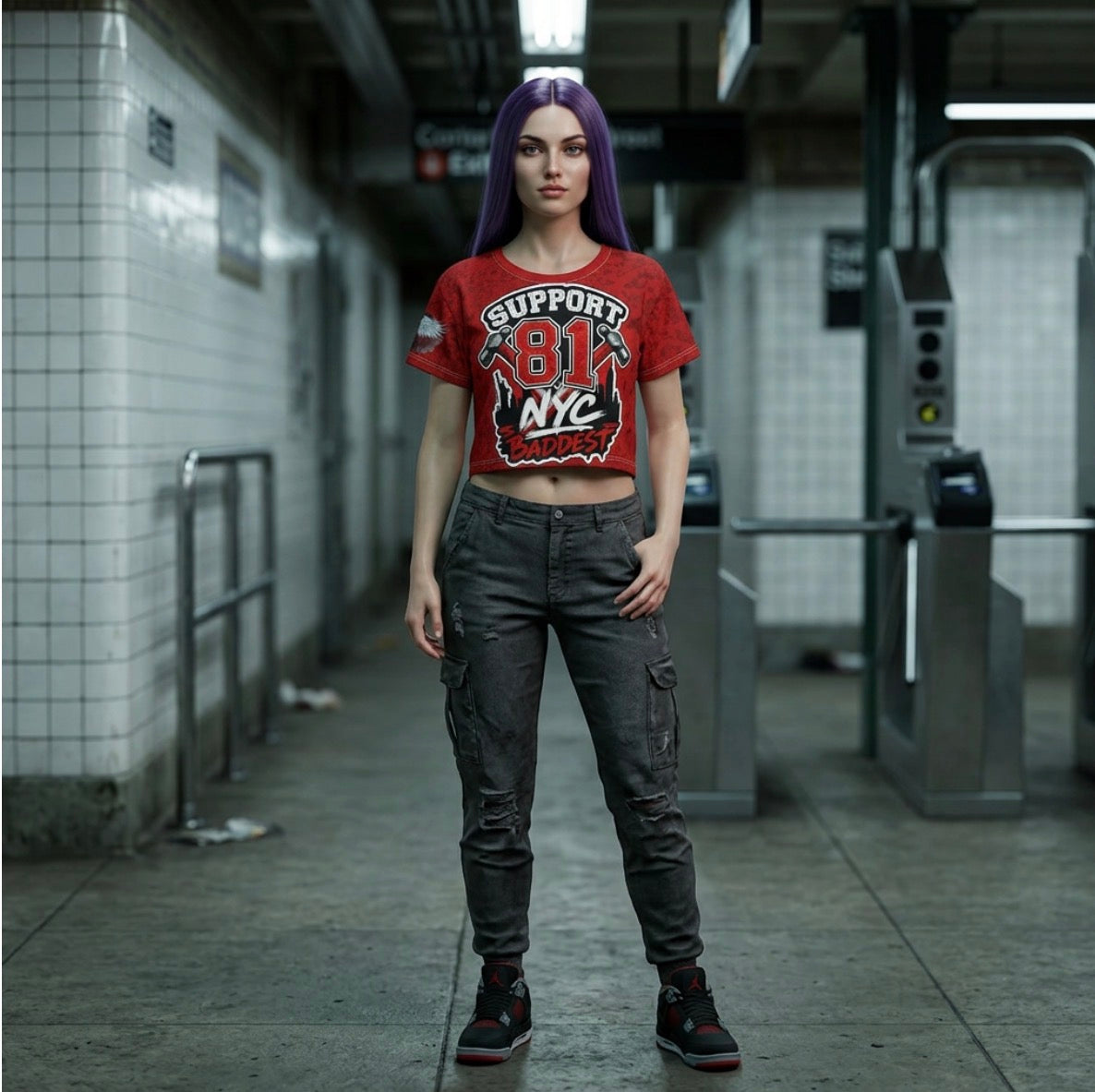 Crop Tee (AOP)