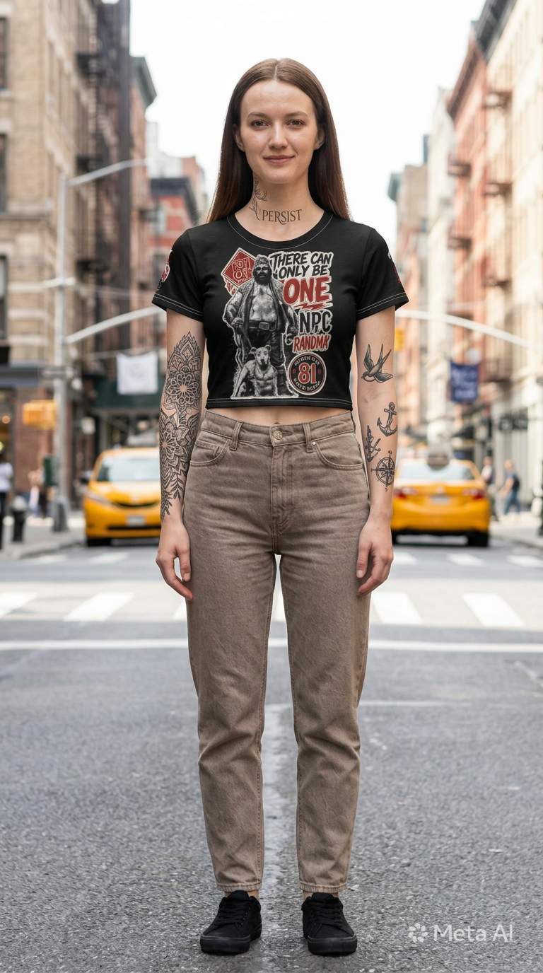 Big Vinny Crop Tee — Graphic Crop Top from Big Vinny Collection
