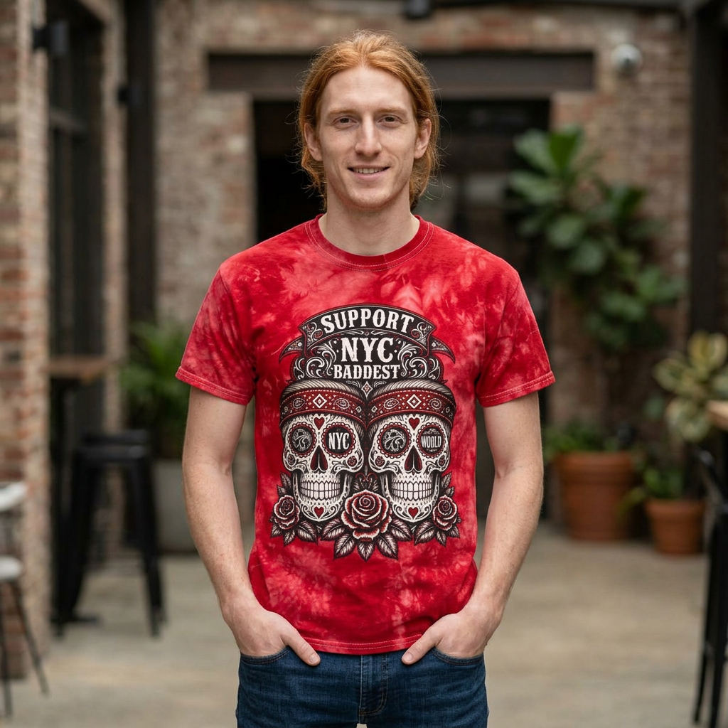 Washington Square Park Tie-Dye Tee — Crystal