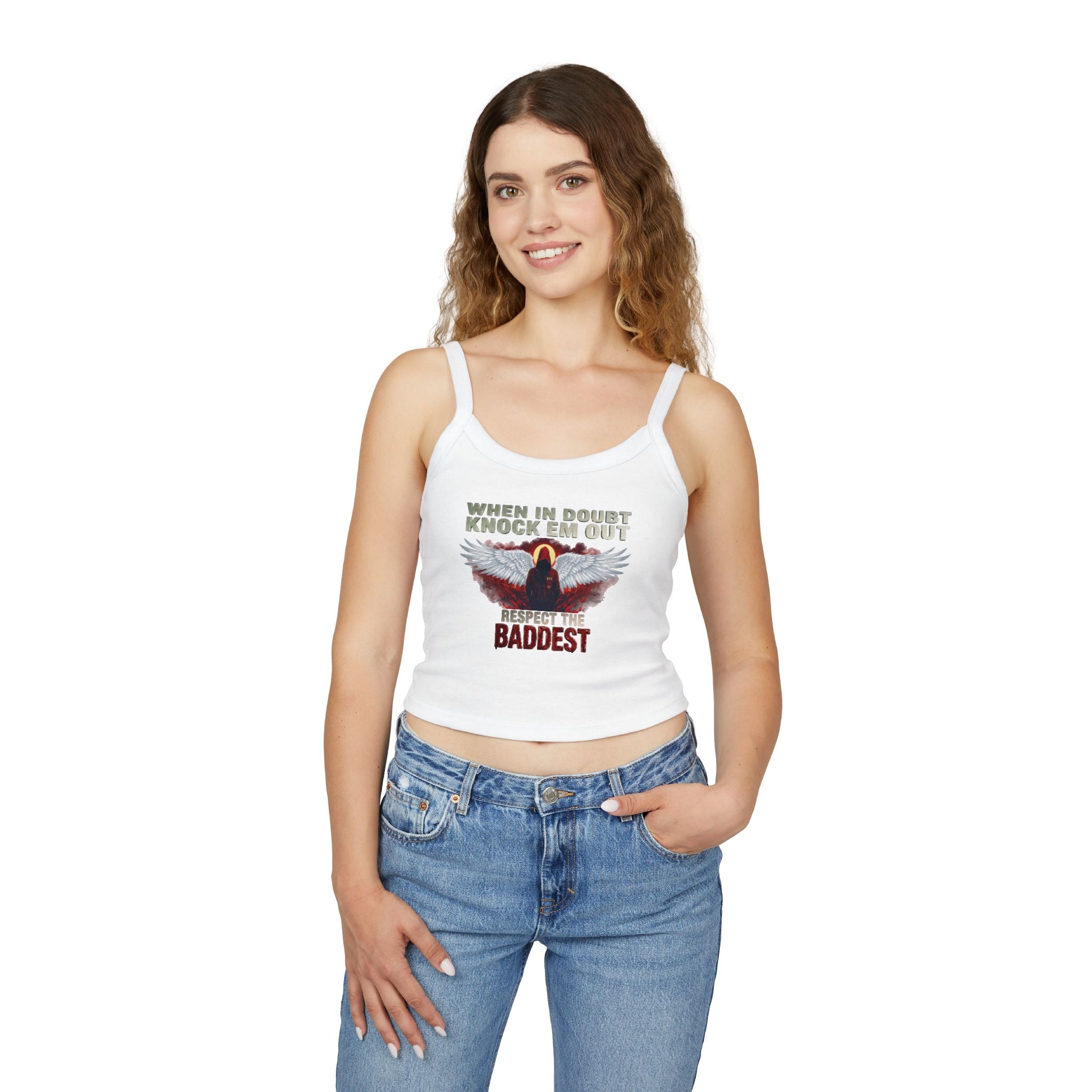 Angels Never Die Spaghetti Strap Tank Top