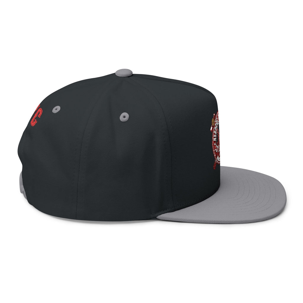 Flat Bill Cap — "When in Doubt" Embroidered