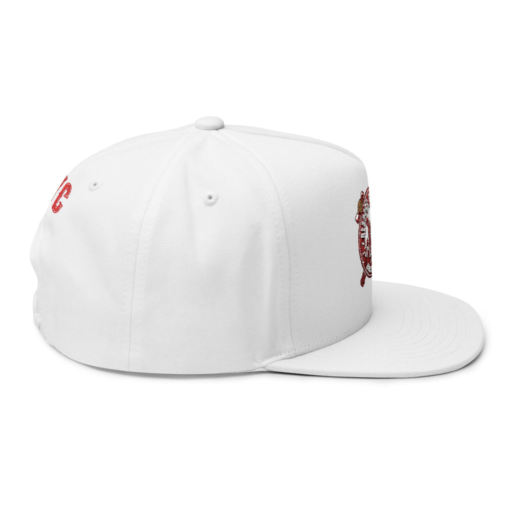 Flat Bill Cap — "When in Doubt" Embroidered
