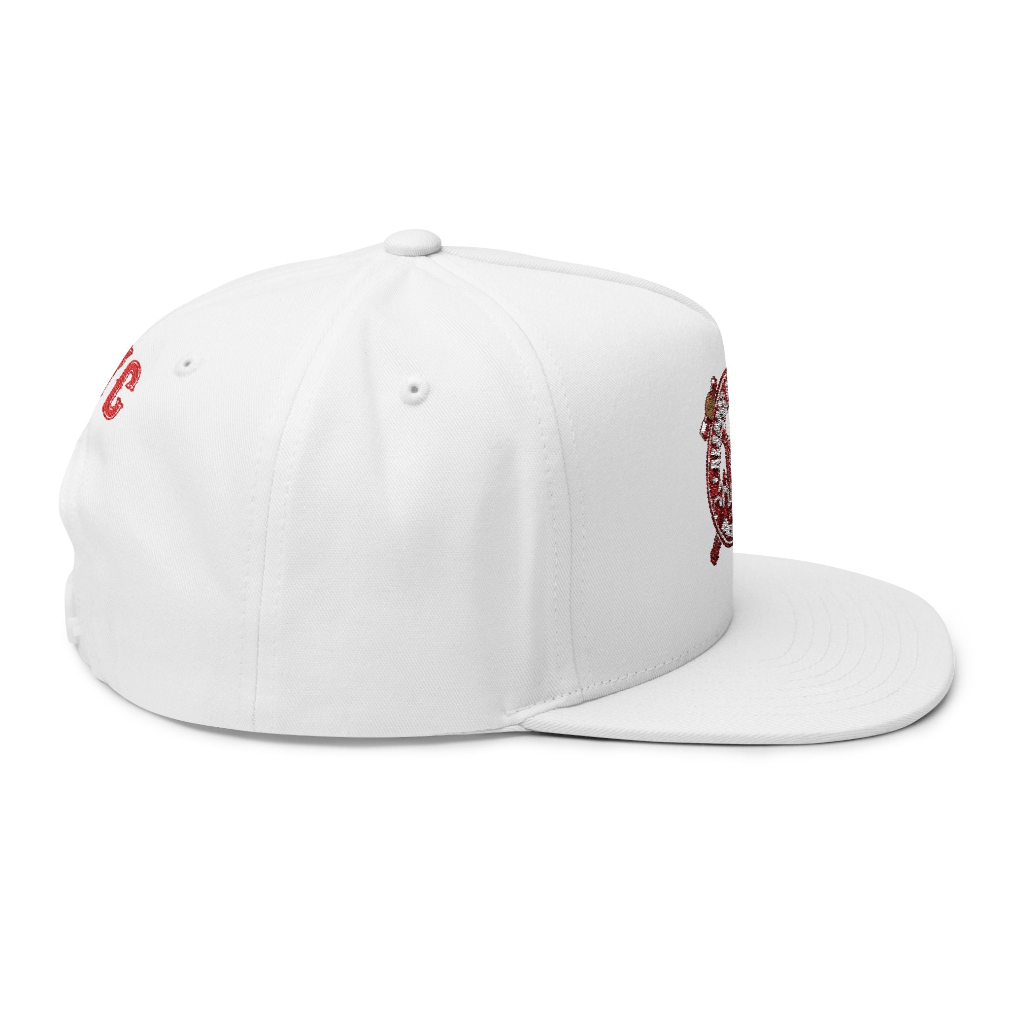 Flat Bill Cap — "When in Doubt" Embroidered