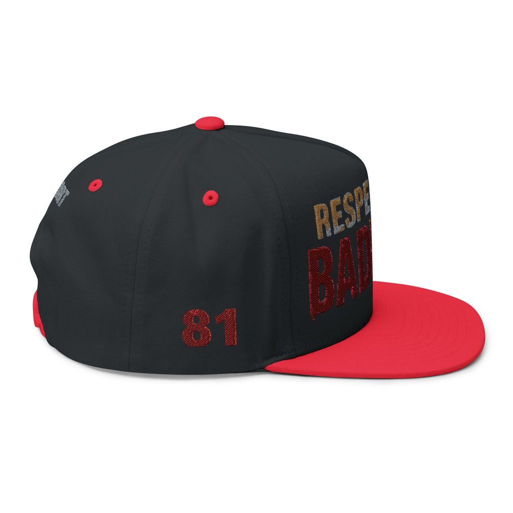 Flat Bill Cap — Embroidered “Baddest” Statement Hat