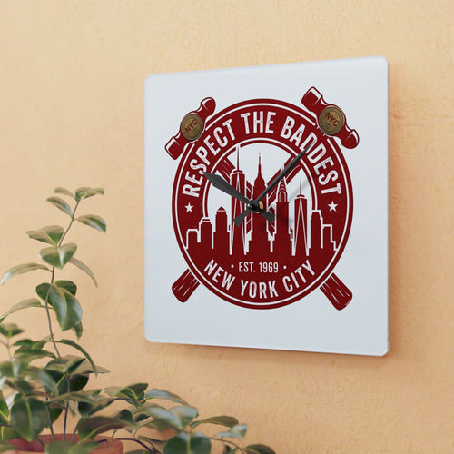 Clock Em Out Acrylic Wall Clock — 'Clock Em Out' Modern Office Decor
