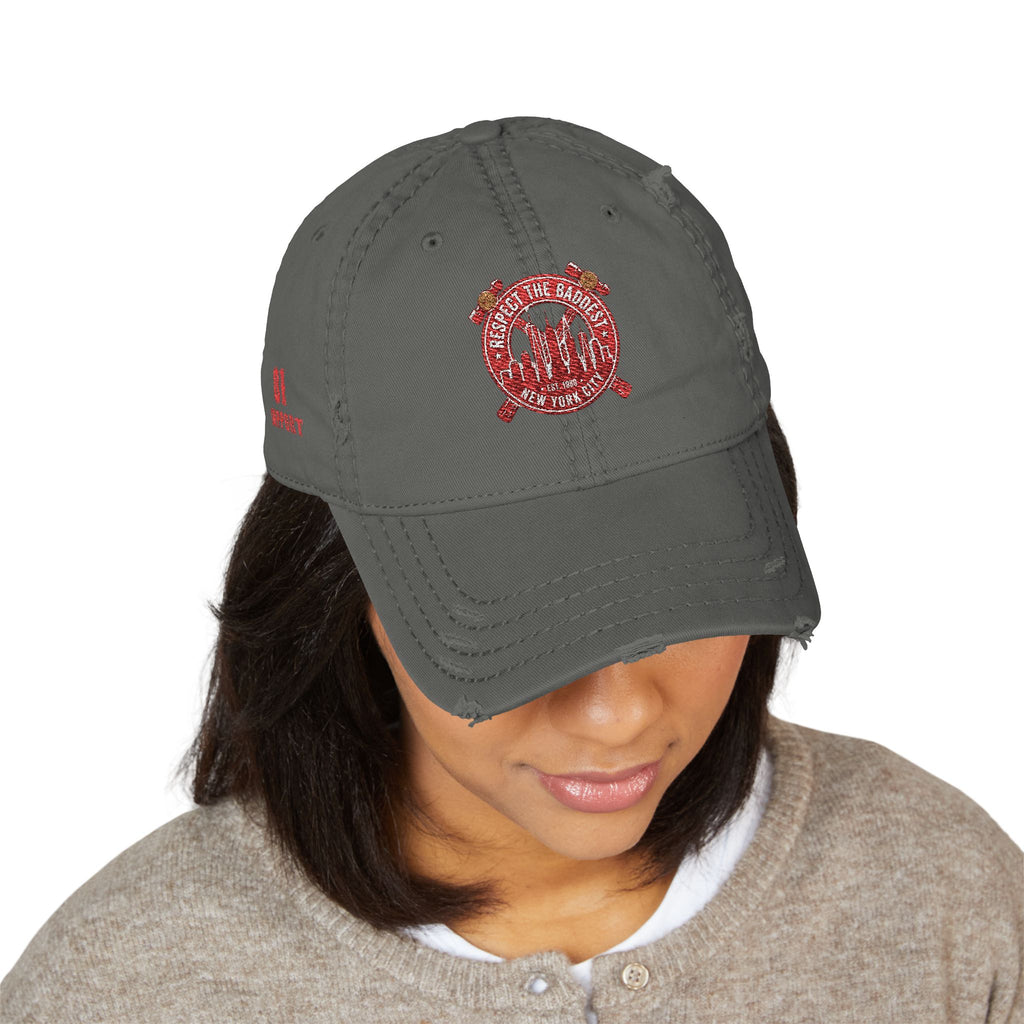Distressed Dad Hat — “Big Daddy Hat” Embroidered Cap