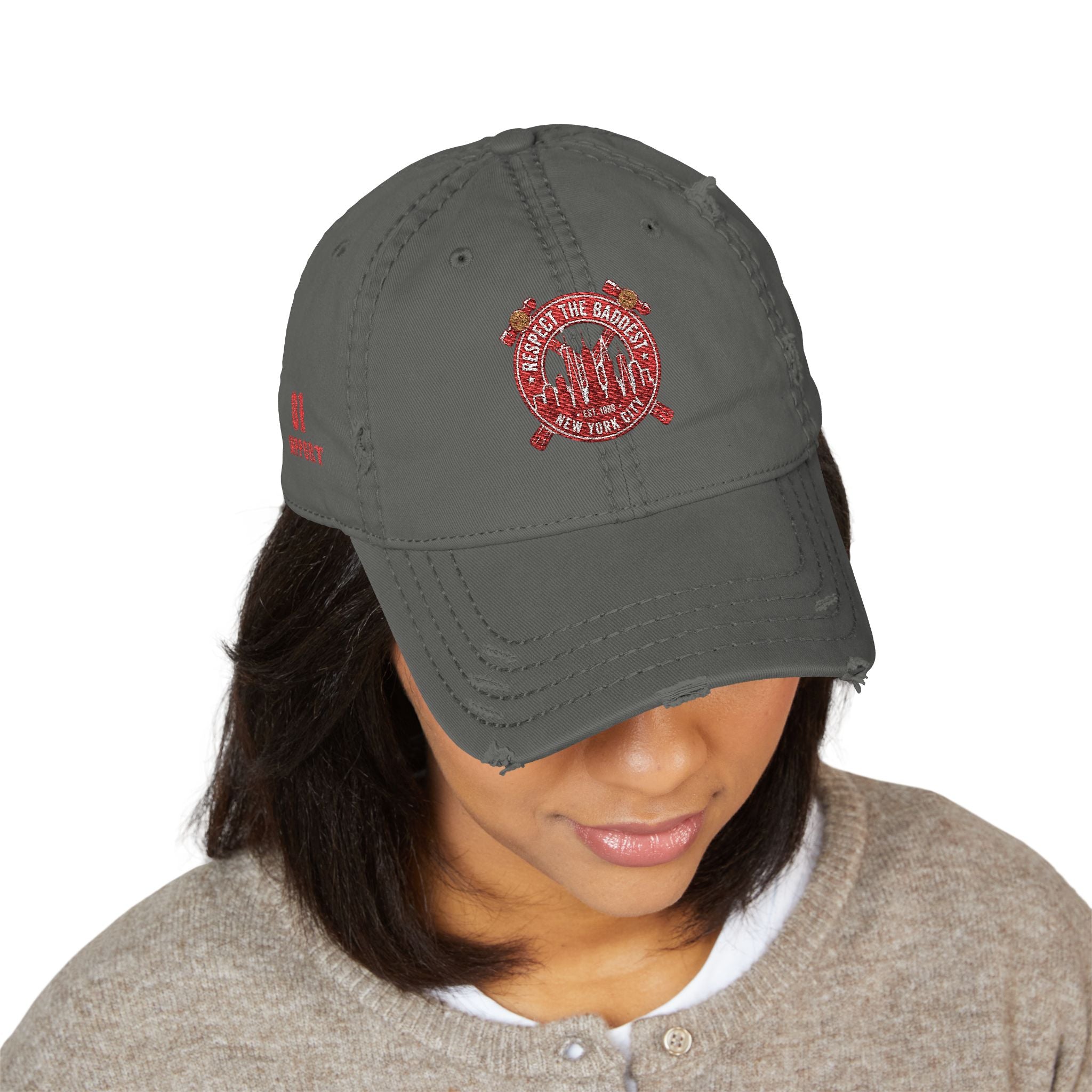 Distressed Dad Hat — “Big Daddy Hat” Embroidered Cap