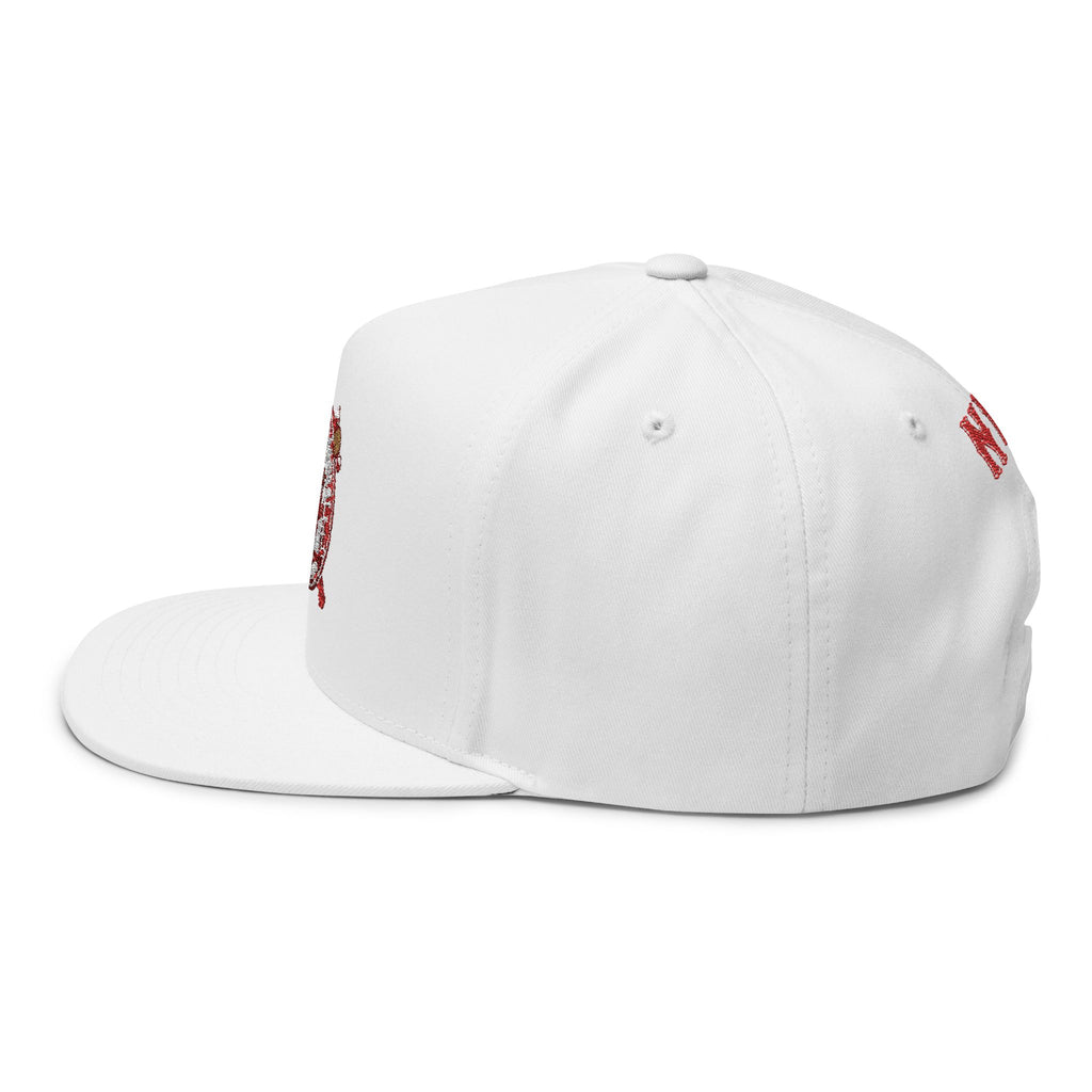 Flat Bill Cap — "When in Doubt" Embroidered
