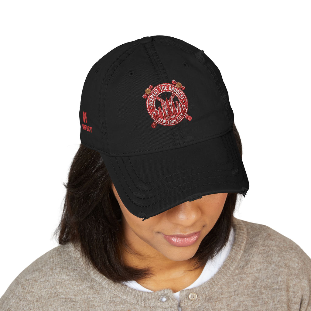 Distressed Dad Hat — “Big Daddy Hat” Embroidered Cap