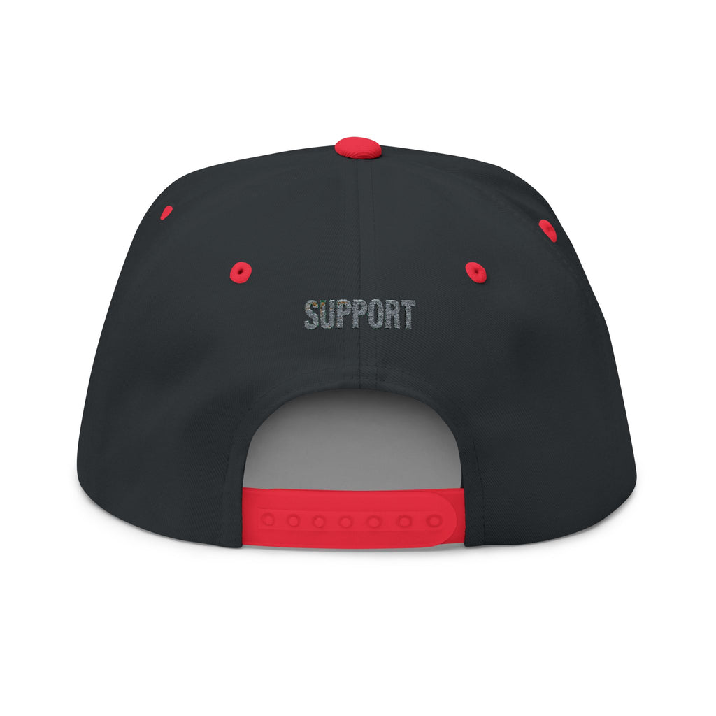 Flat Bill Cap — Embroidered “Baddest” Statement Hat
