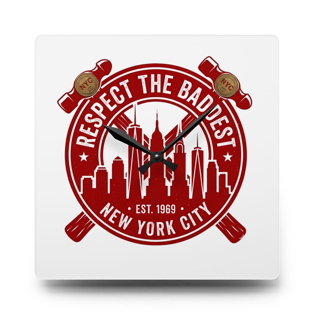 Clock Em Out Acrylic Wall Clock — 'Clock Em Out' Modern Office Decor