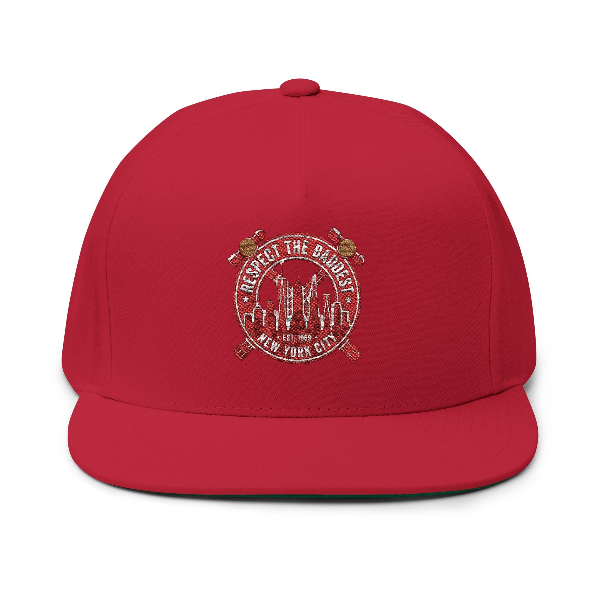 Flat Bill Cap — "When in Doubt" Embroidered