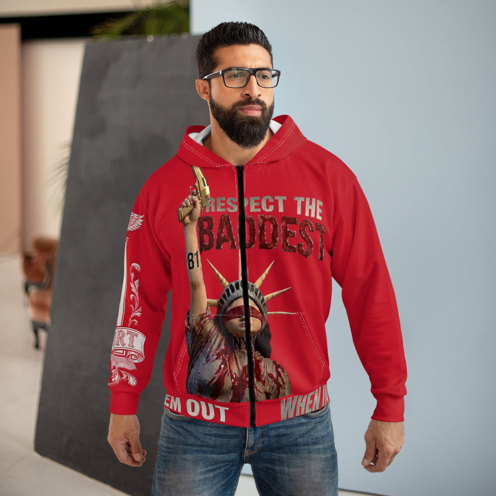 "WHEN IN DOUBT" Zip Hoodie — Inspirational Graphic Zip-Up