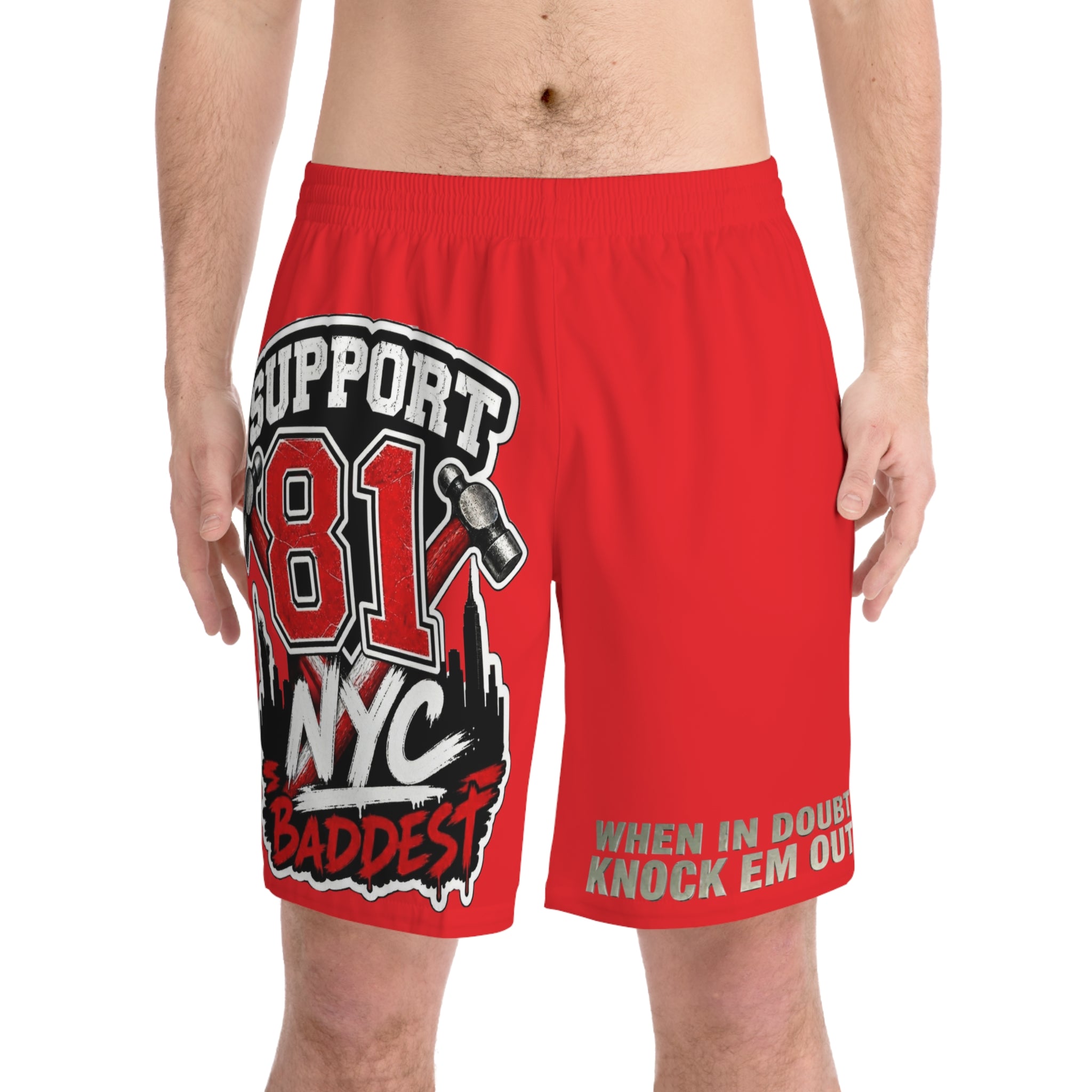 Men's Elastic Beach Shorts (AOP)