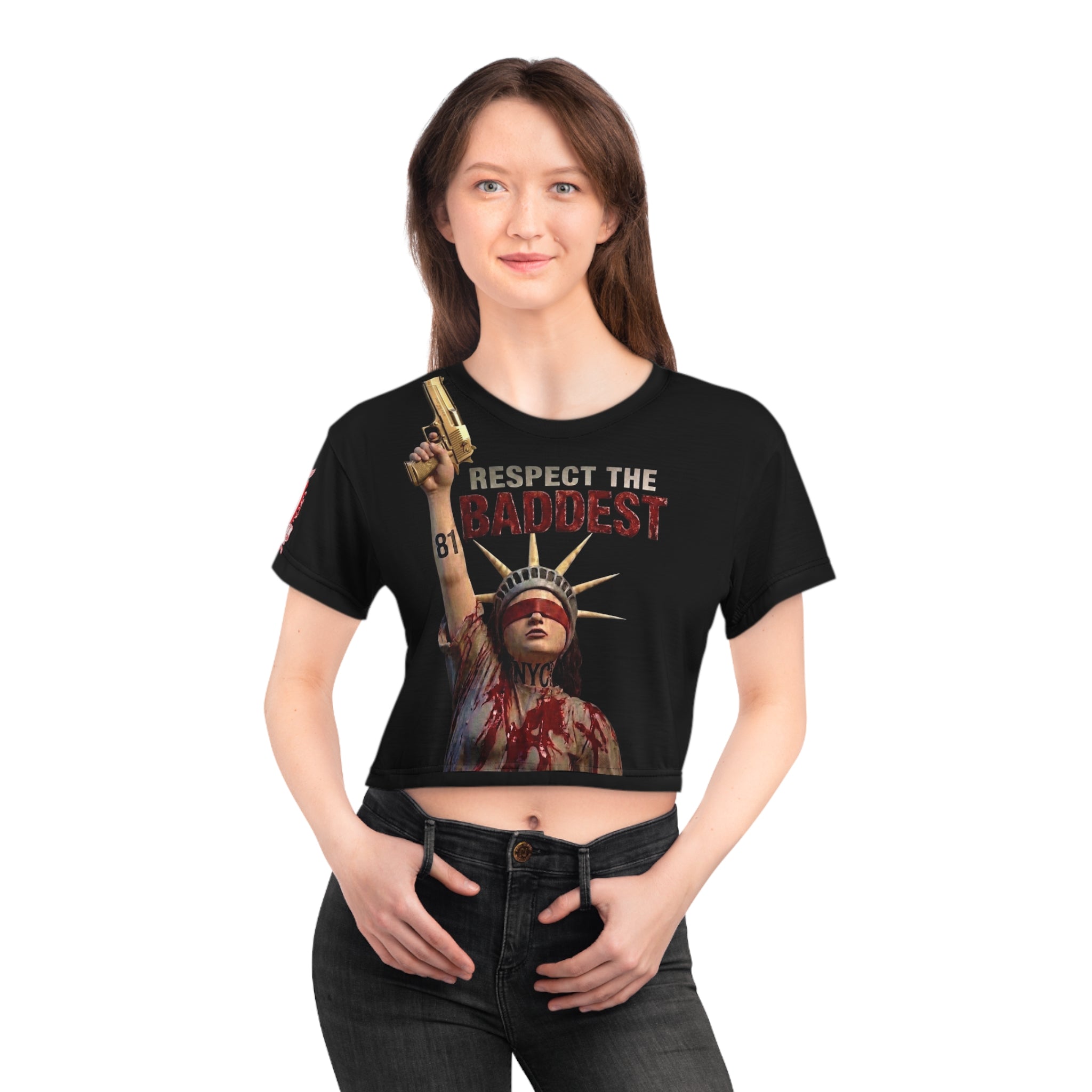 Bad Ass Crop Top — Edgy Women's Crop Tee